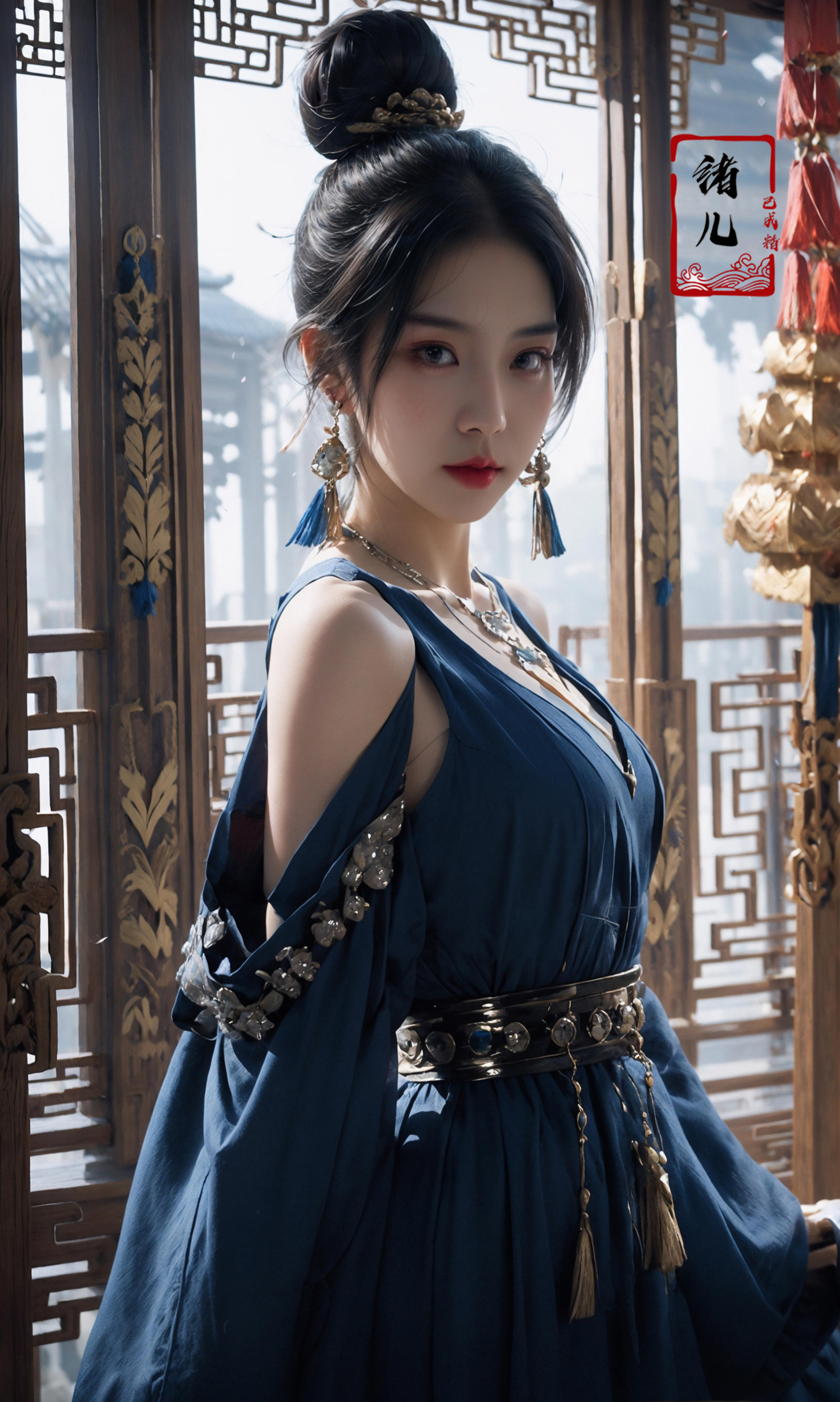 绪儿-绝美古风脸Beautiful antique face model image by XRYCJ