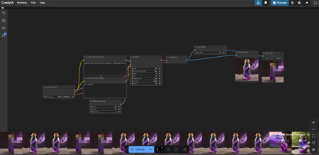 Confyui, Workflow Basic Image Generation with color palette v1.0