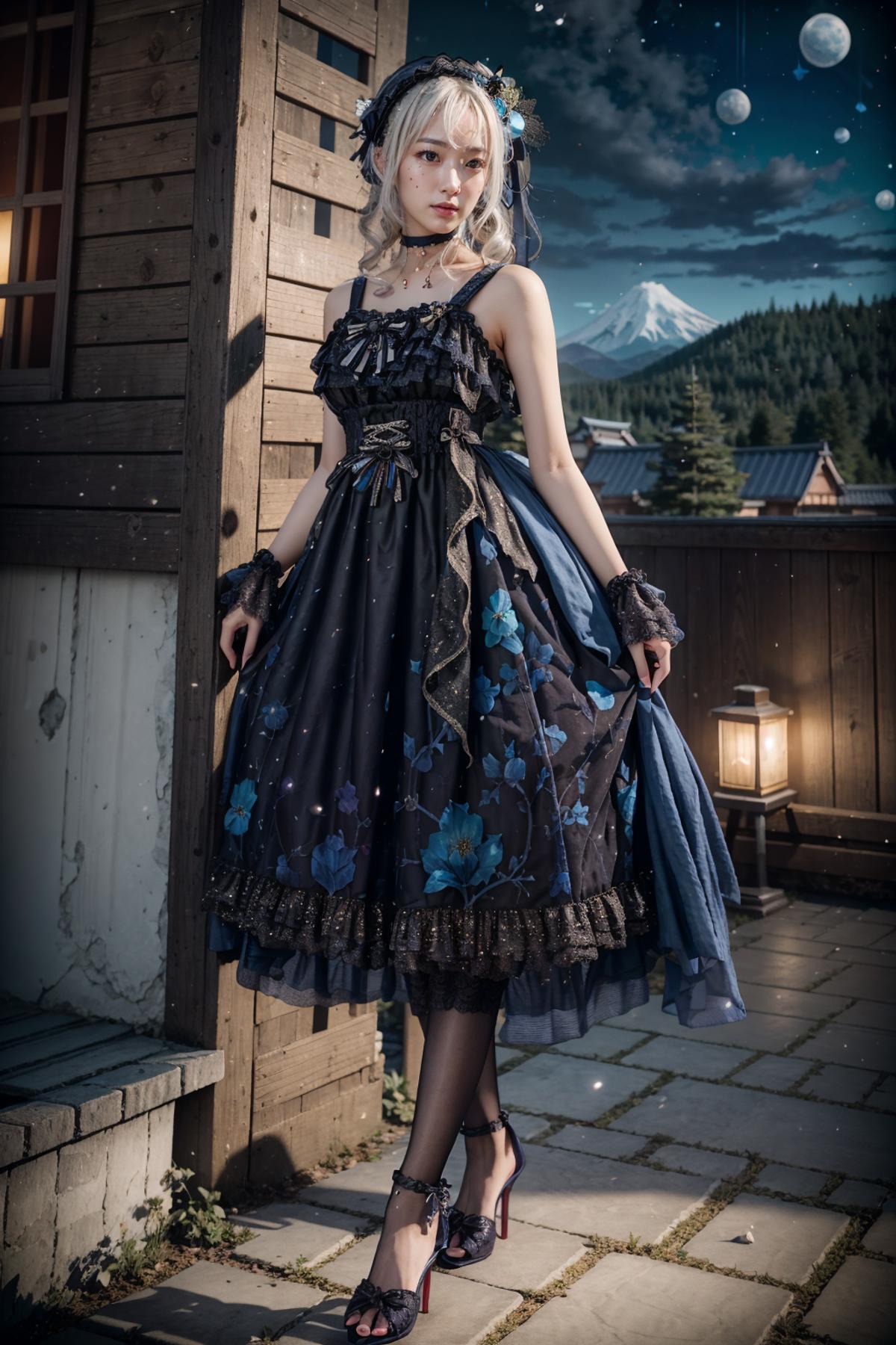 【星月浮灯】Dress No.17 Blue Dress image by feetie