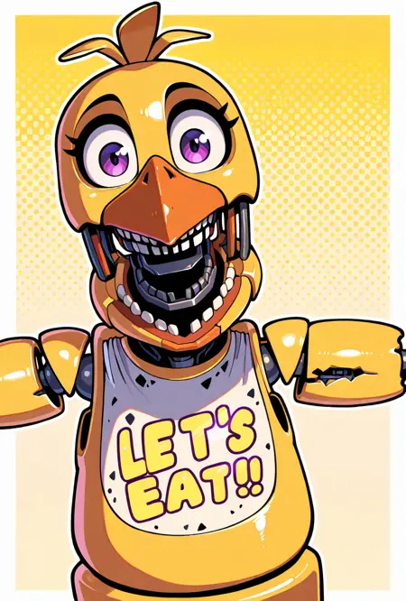 Withered Chica FNAF / Five Nights at Freddy's illust