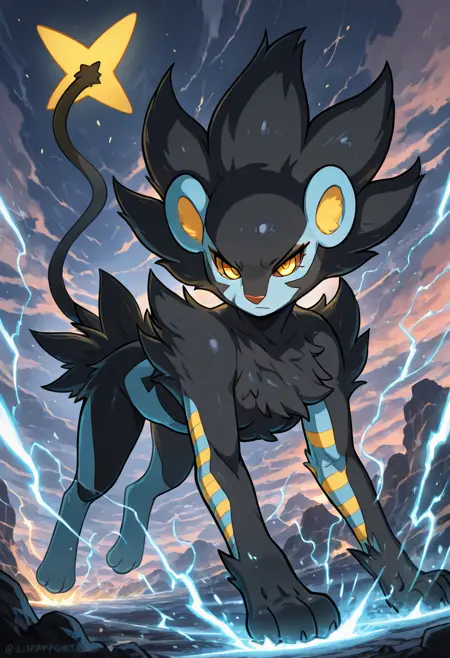 Luxray: Gleam Eyes | レントラー (Pokedex #0405) [Illustrious]