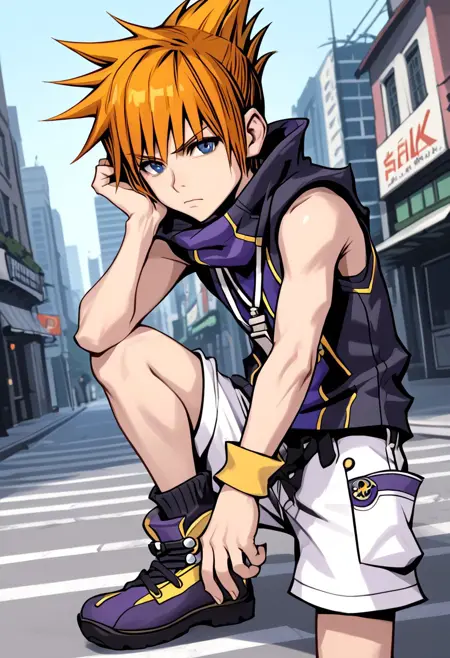 "The World Ends With You" Art Style(Game Version)