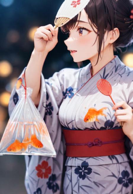 金魚袋 bagged goldfish SDXL SDXL_V1