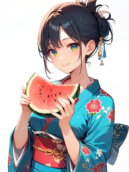 watermelon, holding watermelon eating