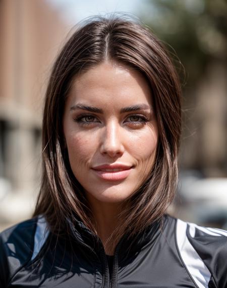 cinematic photo (realistic, photorealistic), <lora:quiron_AugustAmes_v3_Lora:0.67> AugustAmesQuiron woman, a  happy woman (wearing  Silk top and (Track pants: Athletic-inspired, often with stripes down the sides.)), Waking up, (realistic:1.2), look at viewer,  Dutch angle,   diffused light, ,  (high quality skin:1), (high detailed face skin:1.1), (realistic iris:1.1), (realistic pupils:1.1), (skin pores, skin imperfections), . 35mm photograph, film, bokeh, professional, 4k, highly detailed
