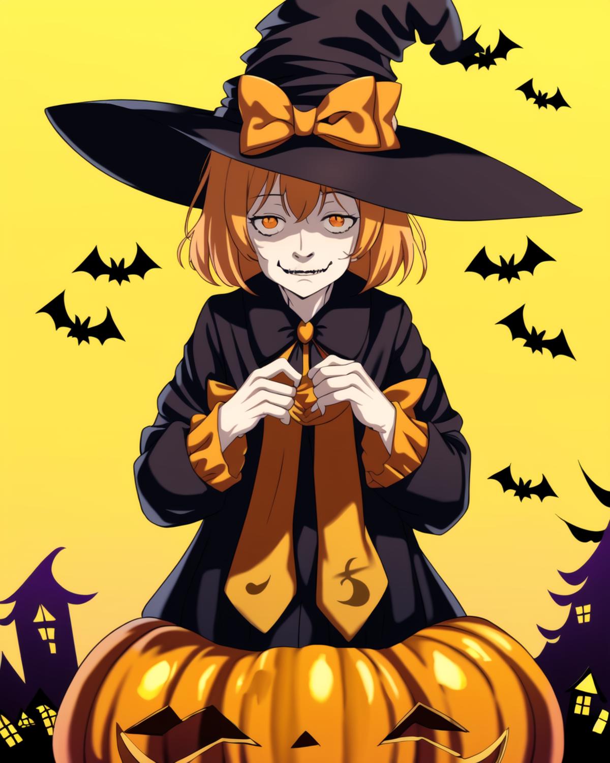 Orange Halloween witch image by Liquidn2