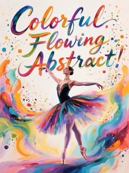 Colorful Flowing Abstract - CE