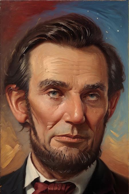 (lncln:1.2) man <lora:Lincoln1:0.92>, (portrait:1.1), oil painting with heavy impasto of a pirate ship and its captain, cosmic horror painting, elegant intricate artstation concept art by craig mullins detailed, (eos:1.0), skin_pores, 8k high definition, highest quality, sharp focus, skin texture, detailed eyes, imperfections, hyperrealistic, incredibly detailed, big nose, big ears, wearing a suit and tie, (85mm:1.1), red white and blue,