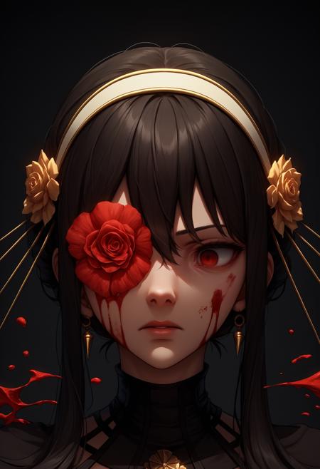 Flower Over Eye | Clothing LoRA XL v1.0