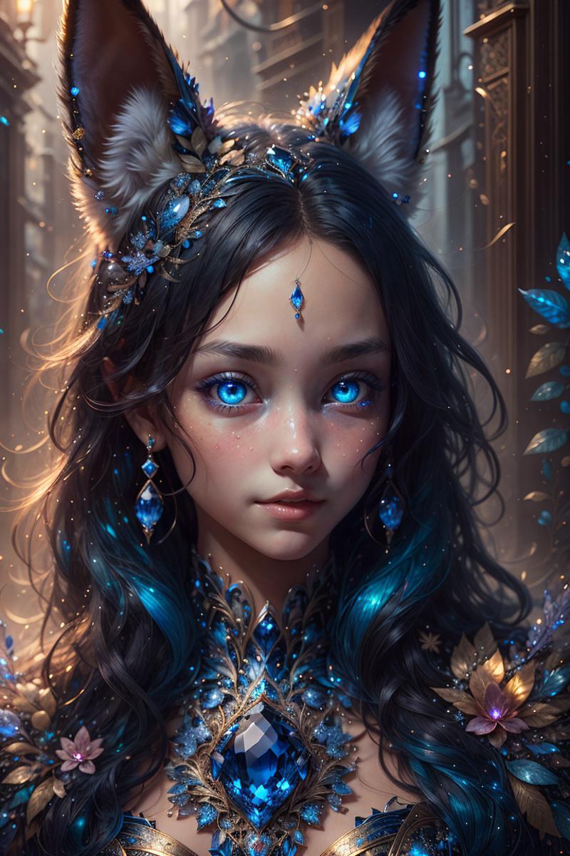Sapphire Gem (Style) Lora 🔷💎💙 image by DarkStorm12