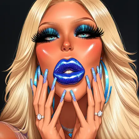 Makeup/lipstick/nails (Bimbo/Chavs) IL+Pony