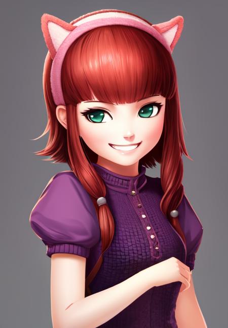 sfw, <lora:annie:0.8>, annie, 1girl, solo, grin, portrait,, (masterpiece, best quality, absurdres, detailed, ultra-detailed:1.3), sexy