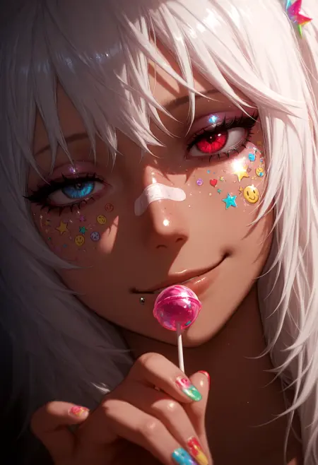Kawaii Face Stickers - killedmyself [commission]