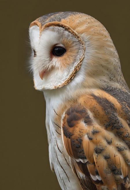 Nikon Z9, NIKKOR Z 400mm f/2.8 TC VR S, photograph of barn owl, high resolution, high contrast, ray og light, light on the eyes, hard shadow, ENF, Embarrassed, from distance, national geographic cover