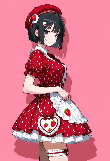 Strawberry Gothic Dress