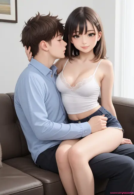 Sideways Sitting On Lap