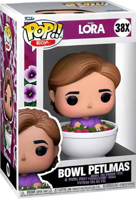 Funko Pop, A bowl of petunias in a Funko Pop box, English text,  <lora:Funko_Pop_SDXL:1>,  <lora:BetterTextRedmond:1>,