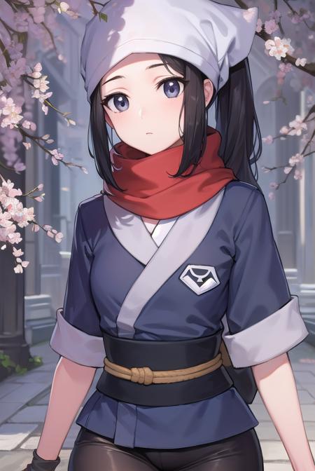 pokemonakari, <lyco:pokemonakari-lyco-nochekaiser:1>,
pokemonakari, black hair, (grey eyes:1.5), long hair, ponytail, sidelocks, (small breasts:1.2),
BREAK black pantyhose, black undershirt, brown footwear, head scarf, jacket, loose socks, pantyhose, red scarf, sash, scarf, shoes, socks, white headwear, white pantyhose,
BREAK looking at viewer, (full body:1.2), upper body,
BREAK outdoors, city, sky,
BREAK <lyco:GoodHands-beta2:1>, (masterpiece:1.2), best quality, high resolution, unity 8k wallpaper, (illustration:0.8), (beautiful detailed eyes:1.6), extremely detailed face, perfect lighting, extremely detailed CG, (perfect hands, perfect anatomy),