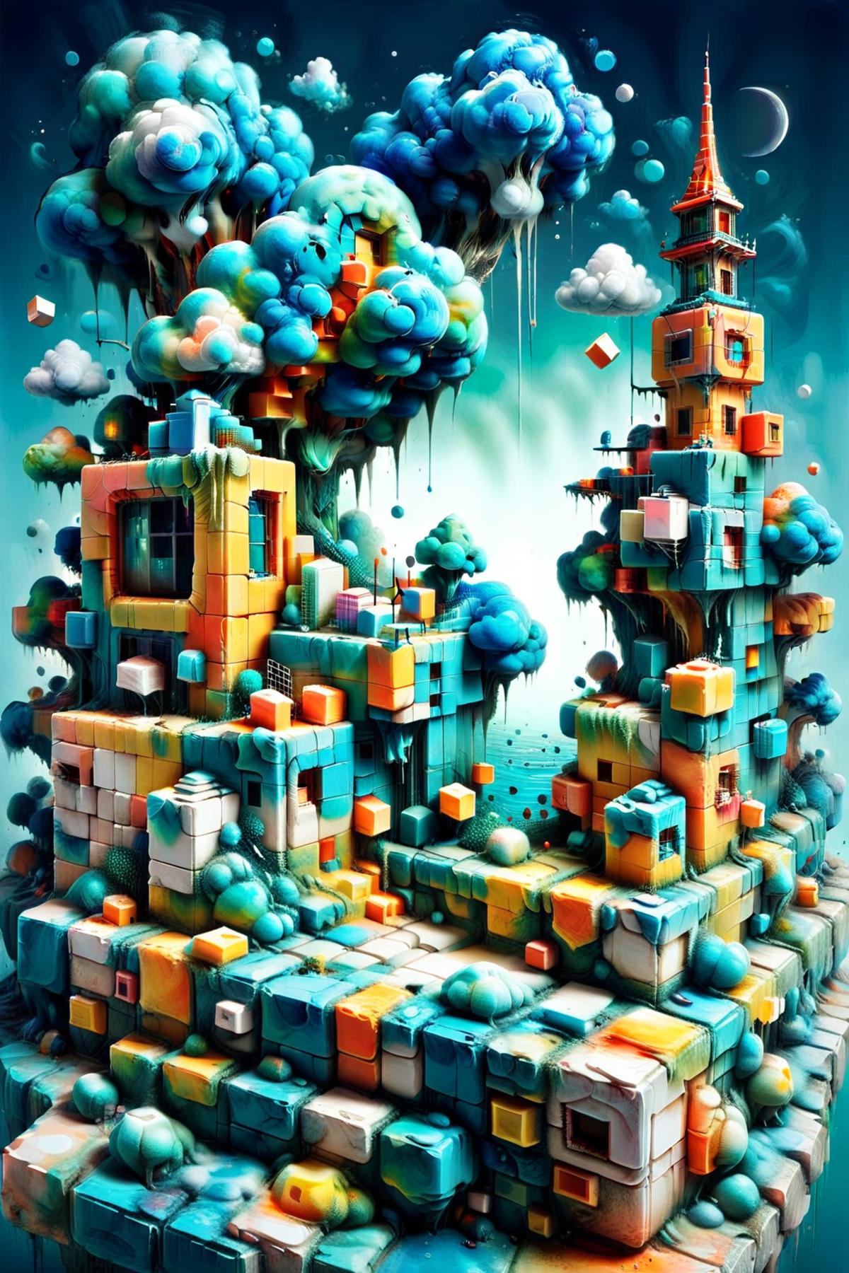 3D Cube Style [SDXL] image by CHINGEL