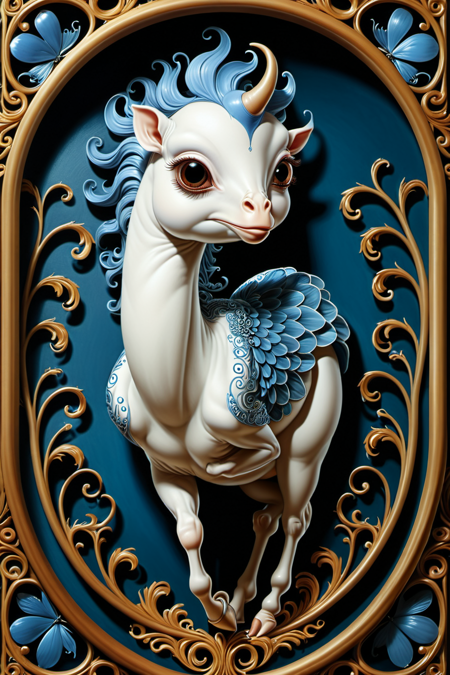 art nouveau style, an award-winning photo of an (animal | animal ), hyper realistic, (foreshortening:1.3), random pose, over-the-top emotion, zdyna_pose,  <lora:!action-sdxl-V0.5:0.8> <lora:xl_more_art-full_v1:0.5> <lora:FF-Style-Rafal-Olbinski.LORA:1>, elegant, decorative, curvilinear forms, nature-inspired, ornate, detailed