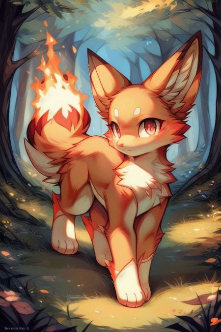 Foxparks  Flaming tail Flaming paws