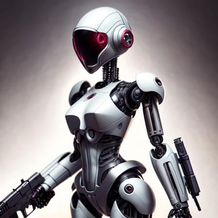 photo, drawing of a female robot holding a gun (ghostshell style:1)  <lora:djzGhostShellV21:0.8>