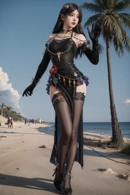 永劫无间 皮肤系列 伽南 夜吻 | Naraka nightkiss Eternal Calamity スキン シリーズ Jia Luo 夜のキス