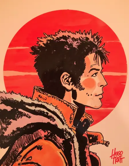 Linework and Ink Wash - Hugo Pratt Style