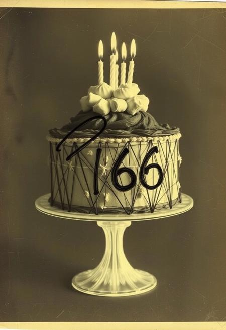 blankmj 1966 birthday cake made of dried peens, scribble doodle over a old dried peens cake photo, soft tone, x ray, eerie, wornn out, strange feeling 
santi