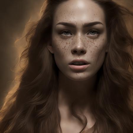 textless (neverlate:1) a woman with long hair and freckles on her face <lora:NeverLate_LoraBooth:1>