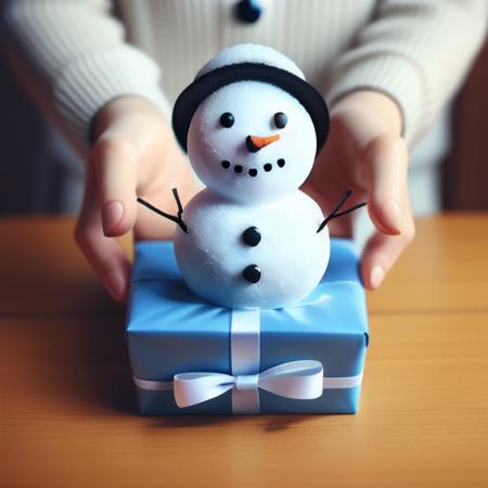 gift gift_box hand snowman
