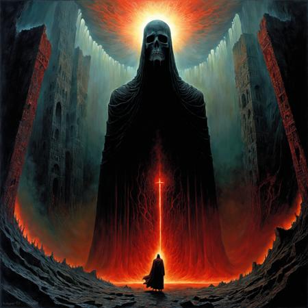 dan seagrave, dante, Abandon All Hope, Ye Who Enter Here, hell religious art purgatory zdzislaw Beksinski, abyss inferno, lost, wanderer