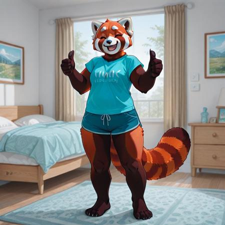 ANTHRO RED PANDA V1Illu ANTHRO RED PANDA