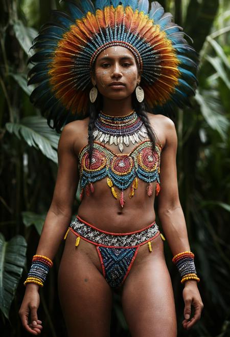 TheAramintaExperiment_Ev3_(full body view_1.8), (face inspired by Sebastiao Salgado_1.4), colour RGB photography by Alex Strohl and SebastiÃ£o Salgado, (full body view_1.4), Amazonian Amerindian traditional native ethnic girl i_20240725201424_0001.png