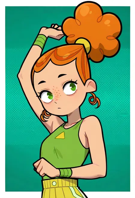 Aged up Izzy (Total DramaRama)