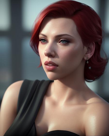 scarlet johansson, fine, realistic, hyperrealistic, photorealistic, shaded, lighting, nixeu, ian, sprigger, wlop, popularity, choi, glamour, feminine, elegant, smooth, vibrant, focused, radiant, light, detailed, intricate, unreal, engine, 5, rendered, octane, rendered