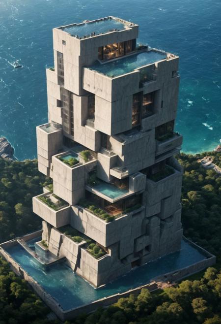 Tower of Babel:1.4, aerial view of an incredibly tall, enchanted renaissance tower made of white to grey limestone, surrounded by ominous woods, rock cliffs, dark fantasy, sunset, architecture, masterpiece, high detail, crisp focus, depth-of-field, (intricate details, masterpiece, best quality:1.3),  (avant-garde, future, reality, science fiction, photorealistic), (modern architecture:1.2), (Philip Johnson:1.2), (Ludwig Mies van der Rohe:1.3), (On the Frozen ocean coast, floating icebergs, half inside the glacier:1.1), (Large Files, Ultra Realistic, 8K, 16k, FHD, HD, VFX, Perfect, Photography, composition, Architecture Sales Photography, Architecture Competition, Ultra High Resolution, Cinematography, High Resolution Image:1.1), (dramatic lighting, direct sunlight, ray tracing, clear shadow:1.1), (magnificent , Abstract Expressionism but extremely beautiful:1.2), [:traffic|windows|railing|stair|balcony|terrace|crowd|Sidewalk|vehicle|trees|equipment| detailed signal_details:0.7], [:marble|granite|lbrick|tile|metal|concrete|glass|foliage_material texture:0.7], (real landscape:1.1), (blurred background:1.0), [buildings|BREAK|trees|BREAK|Crowd|buildings|BREAK|trees|BREAK|Crowd|buildings|BREAK|trees|BREAK|Crowd:0.7], (background, more_details:0.3)
great lighting, extrusionbuilding, clear, vertical, void
