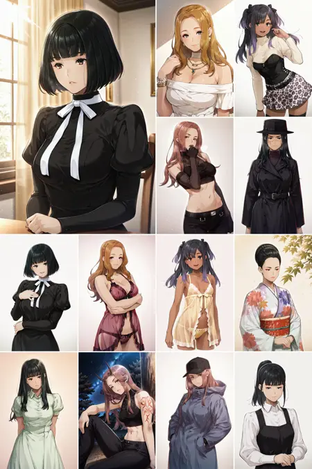 [illustrious XL] 6 in 1，[CLOCKUP] 《鏖呪ノ嶼》/《Ouju no Shima》 - Artist Style