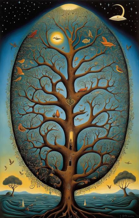 Surrealist art John lenon . Dreamlike, mysterious, provocative, symbolic, intricate, detailed