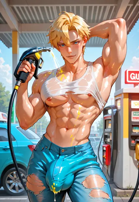 Gas Station Background - Petrol Pump - Pumping Gas