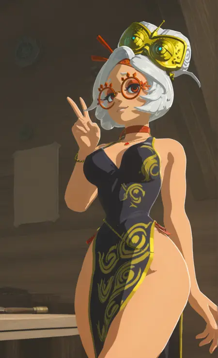 Purah Illustrious Black Dress Totk