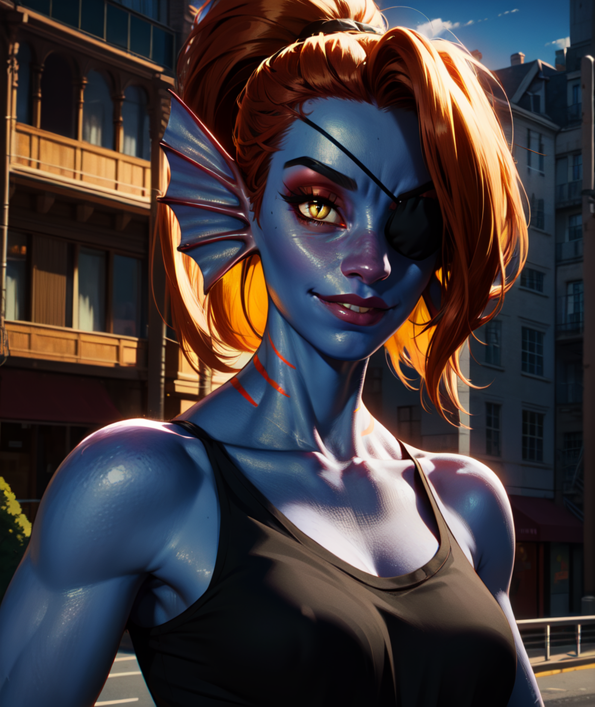 Undyne - Undertale (Fish)  (casual) image by True_Might