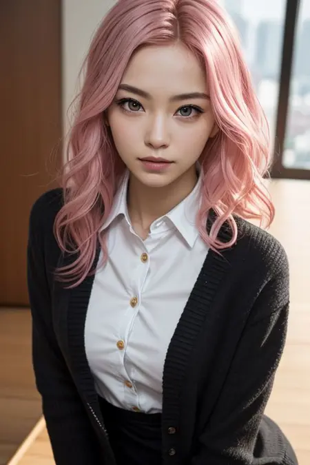 Pink Hair (Girls)
