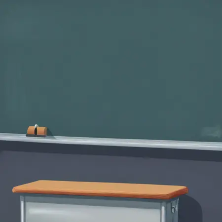 On the Teacher Desk (教卓の上)