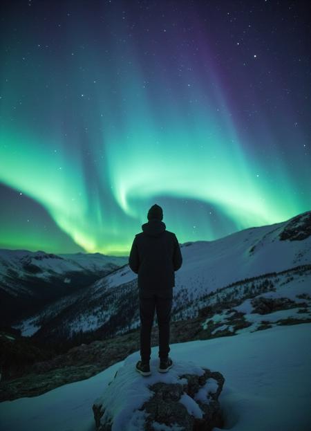 Better Northern Lights Photography for Flux | Realistic northern lights / Auroras v1.0