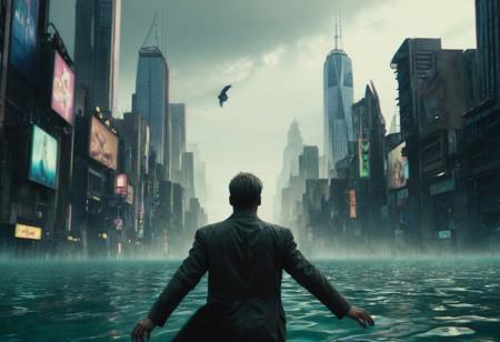 Underwater, neon-pastel Side View Closeup, Businessman walking home from work, in darkness, dystopian mega city, Blade Runner Style,
atmospheric haze, Film grain, cinematic film still, shallow depth of field, highly detailed, high budget, cinemascope, moody, epic, OverallDetail, gorgeous, 2000s vintage RAW photo, photorealistic, candid camera, color graded cinematic, eye catchlights, atmospheric lighting, skin pores, imperfections, natural, shallow dof