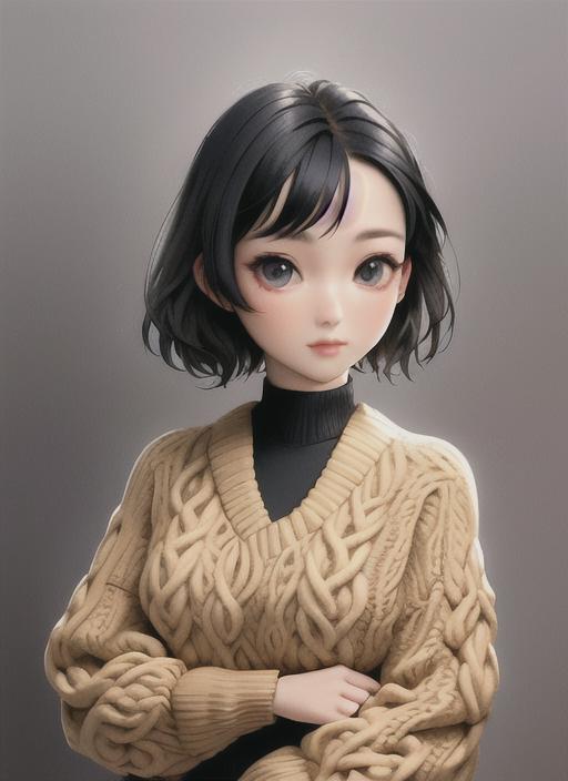 AI model image by ganshiba