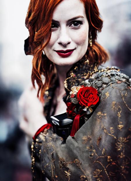 <lora:lora_felicia_day:1.15>, a photo of ((sks woman)), ((detailed face)), ((canon m50)), ((award winning)), (High Detail), Sharp, 8k, Cinematic lighting, soft lighting, greg rutkowski, trending on artstation, intricate, gothic clothing, victoria secret,