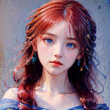 ((masterpiece)), ((best quality)), 8k, high detailed, ultra-detailed, portrait, realistic, oil painting, 1girl, (mysterious expression), (piercing blue eyes), (flowing red hair:1.2), (intricate jewelry), (elegant dress), (soft lighting:1.1), capturing the beauty and depth of the subject, inspired by the works of Leonardo da Vinci ,<lora:xss3-0:0.5>, <lora:crackled3.0:1>