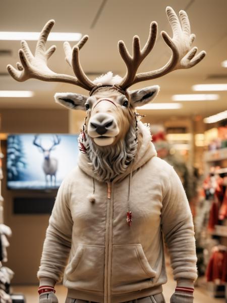 anthropomorphic reindeer